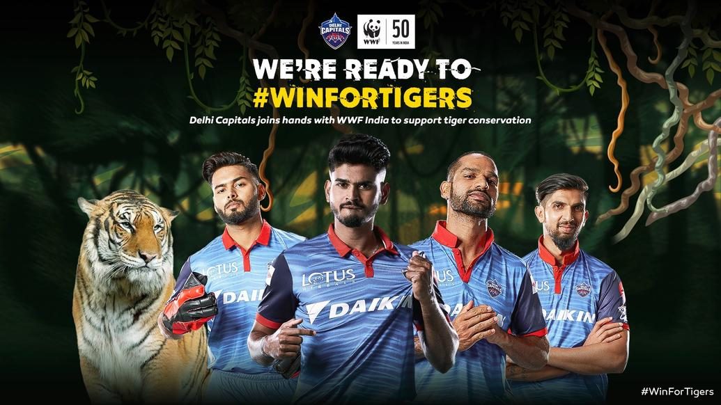 Delhi Capitals joins hands with WWF India for awareness on tiger conservation Delhi Capitals joins hands with WWF India for awareness on tiger conservation