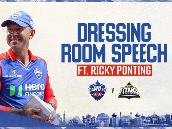 Dressing Room Speech ft. Ricky Ponting | DC vs GT | Delhi Capitals