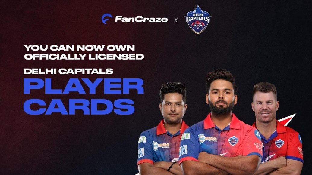 FanCraze brings the cricket metaverse to India with the launch of Player Cards of Delhi Capitals