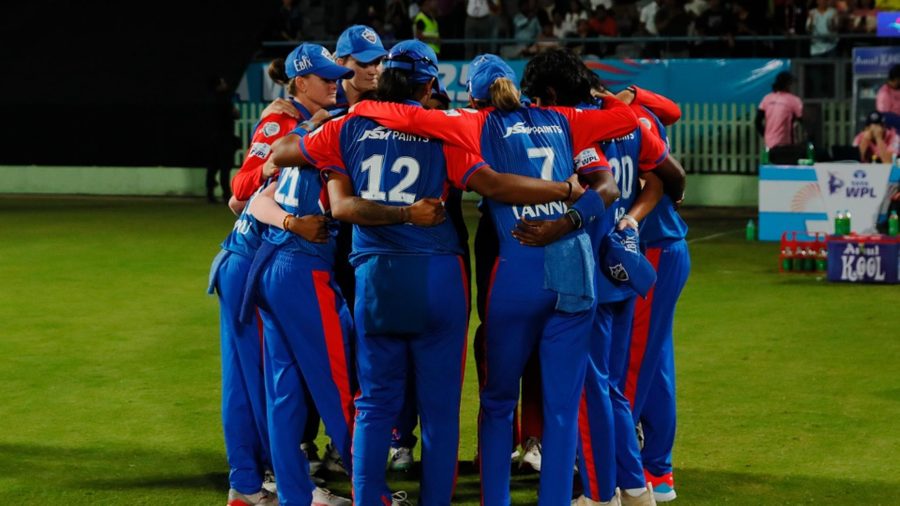 Delhi Capitals WPL 2026 Team Huddle