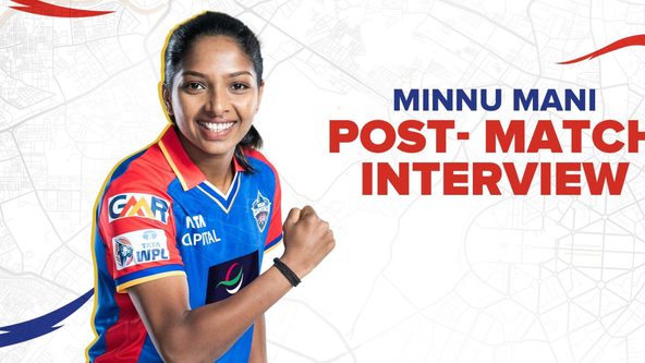 Post-match interview ft. Minnu Mani | Delhi Capitals | WPL 2024
